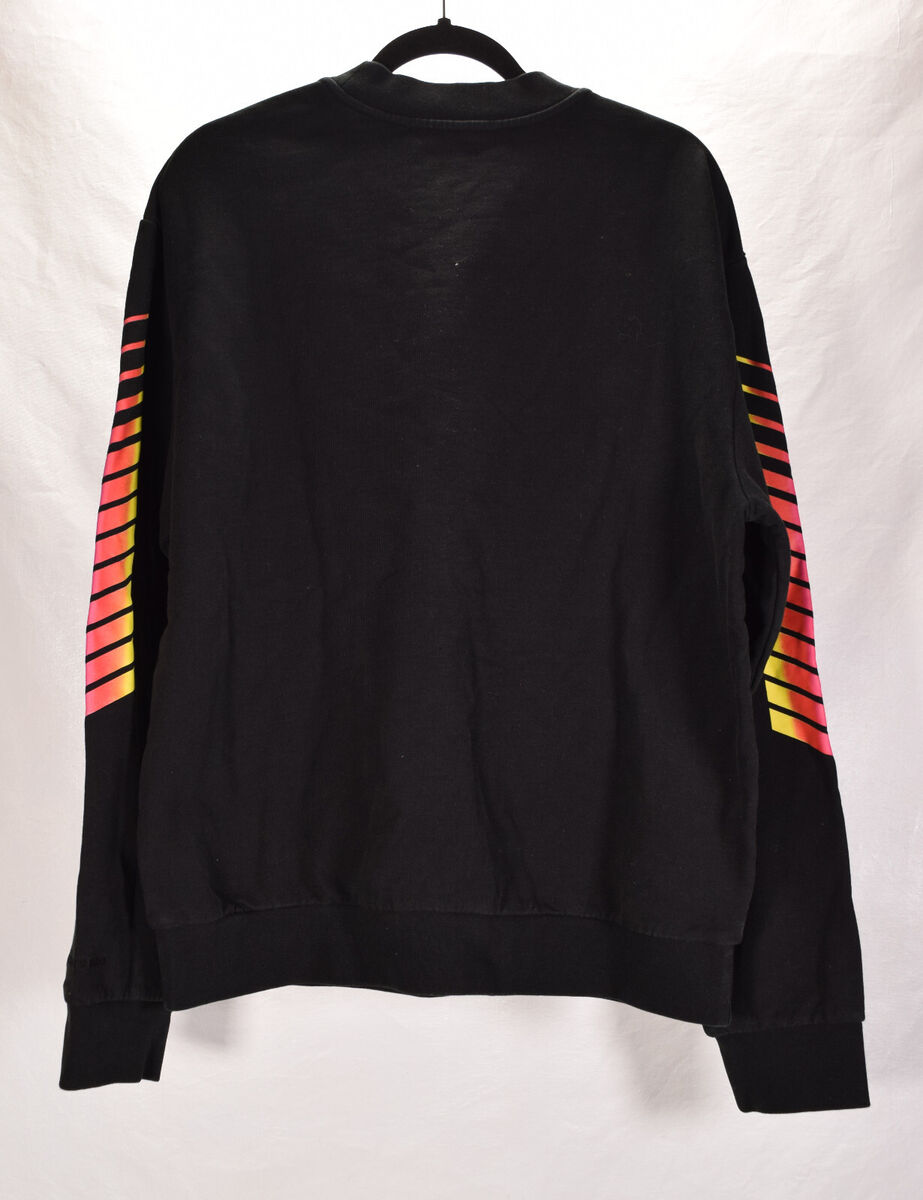 Alexandar Wang Mens AWG Crewneck Sweatshirt LS Black Top L Alexandar Wang Mens AWG Crewneck Sweatshirt LS Black Top L