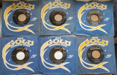 Elvis Presley- Set of 6 7-in Singles (Crying In The Chapel, Viva Las Vegas, etc) - Imagen 1 de 2