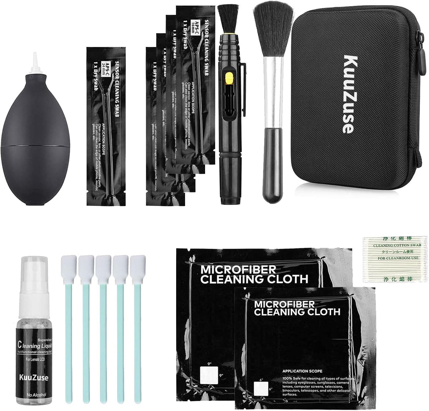 Kit de nettoyage photo pour éliminer les taches du capteur reflex de vos objectifs