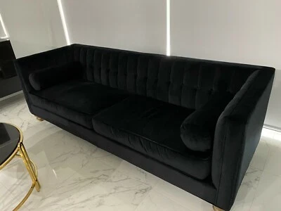 Black Velvet Couch Sofa Sofas Gumtree Australia Canada Bay Black Velvet Couch Sofa Sofas