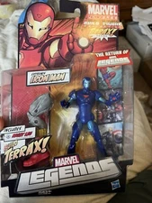 Marvel Legends Build A Figure Terrax Series Extremis Iron Man Blue Hasboro 2011