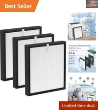 High-Efficiency H13 HEPA Filters Compatible with ToLife Air Purifier - 3 Pack