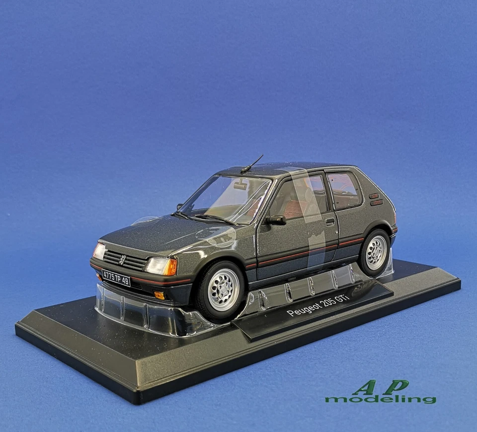 modellino auto 1:18 Peugeot 205 1.6 gti del 1988 macchinina diecast della norev - Immagine 4 di 4