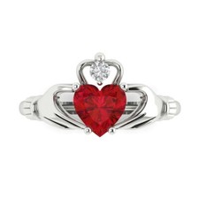 2.5 Ct Heart Red Diamond