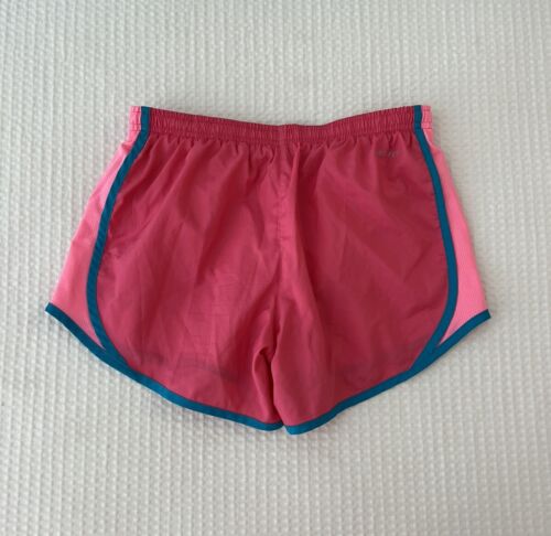 Nike Running Girl’s Blue And Pink Tempo Shorts Lined Size Large - Picture 2 of 6