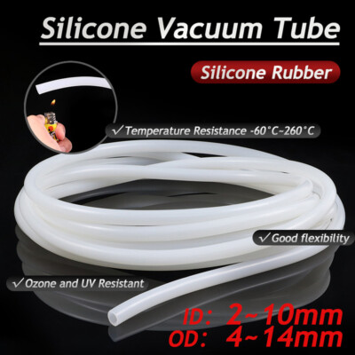 Silicone Tube Hose Air Liquid Gas Easy Flow Resist High Temperature HOME Brew