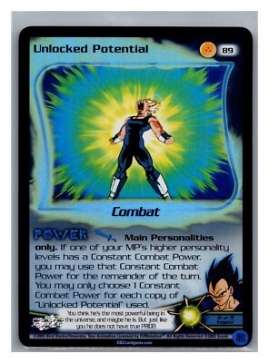 1x DBZ CCG UNLOCKED POTENTIAL 89 HOLO FOIL UNCOMMON FUSION SAGA LIMITED