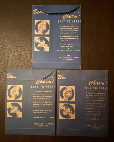 Vintage Meyercord Decals (water transfer) Mexico Scenes 885 B, C,& D. 1940s/50s - Picture 2 of 6