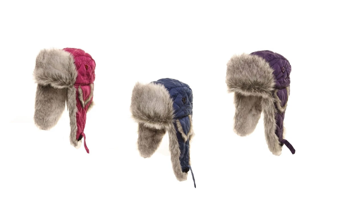 Ladies fur ski hats deals