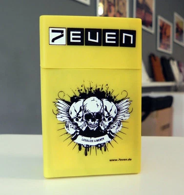 Zigarettenhülle Skull Legalize Liberty, Box Made of Silicone, Cigarette Case, - Image 1 of 2