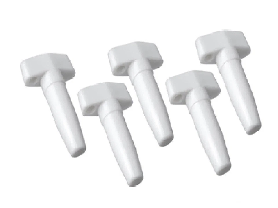 BASIC NATURE Luftmatratzenstöpsel 5er-Packung weiß