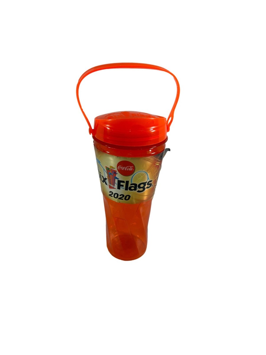 Six Flags 2020 Orange Plastic Cup Collectible Souvenir No Straw | eBay