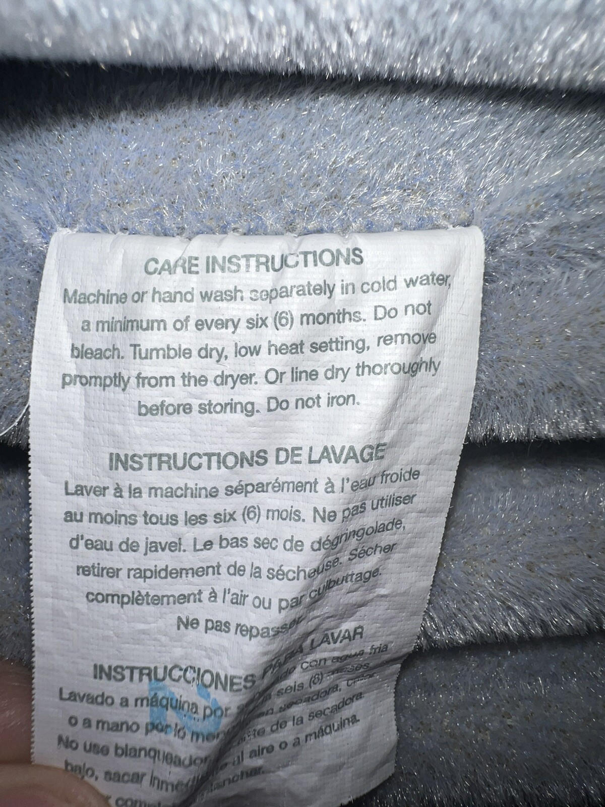 Vintage Vellux Pale Blue Blanket West Point Home Inc 88” X 91” eBay