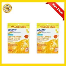 Equate Sugar Free Honey Lemon Menthol Cough Drops, 140 Ct, 2 Pack