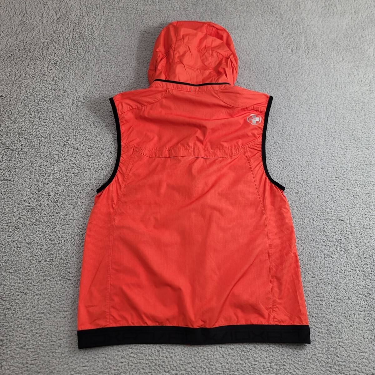 Polo Ralph Lauren RLX Vest Men's Medium Orange Emergency Hooded