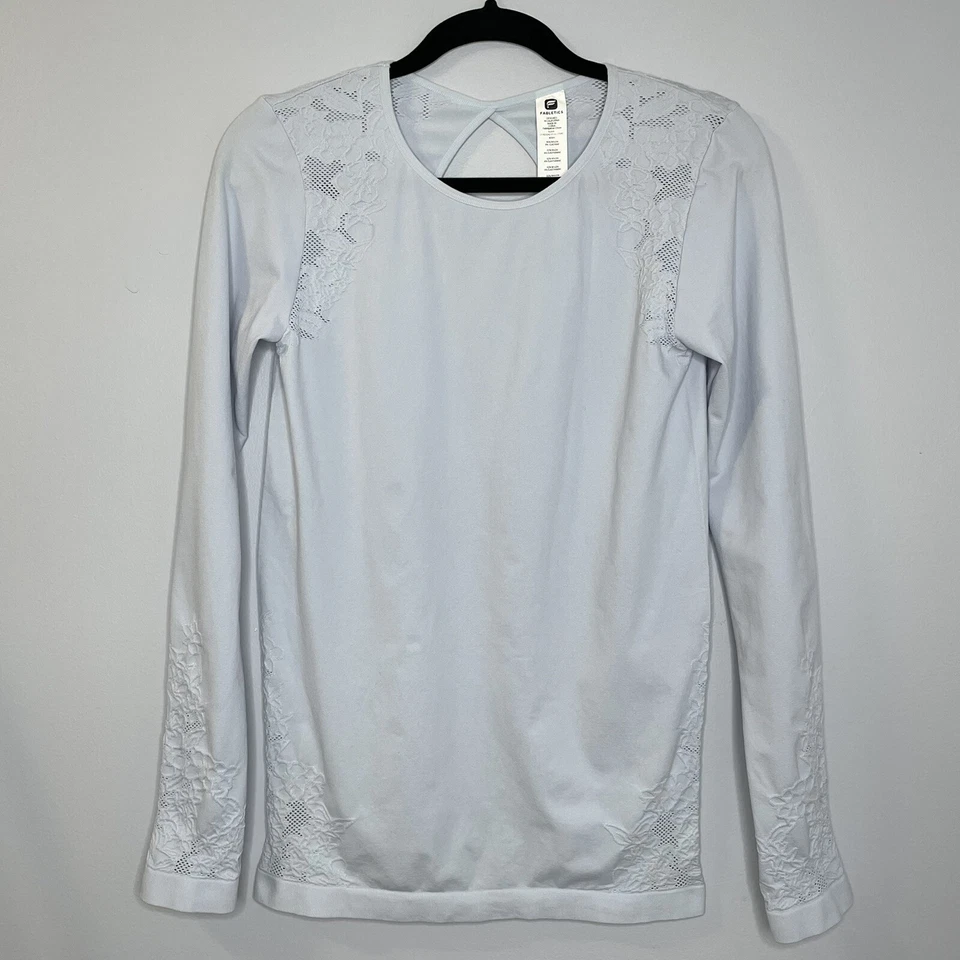 Top activo manga larga sin costuras corte lila M Fabletics Elise para mujer  Foto 3 de 4