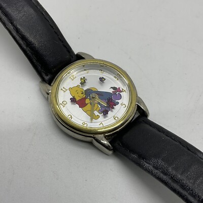 VTG Winnie The Pooh Disney by Sii Watch MC0127 Butterfly Links Pooh & Eeyore Disney Winnie the Pooh & Eeyore Wrist Watch MC0127 Two Tone  main image 2