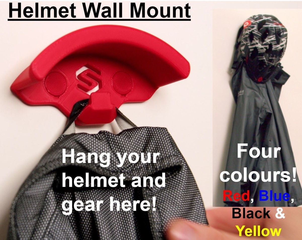Helmet Wall Mount Made For Bike MTB Lid Helmets Gear Hook By