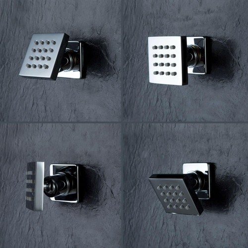 Cascada Lujo Ducha con Cabezal de Ducha LED, 6 Masaje Chorros Spray Body Ducha Set - Imagen 6 de 8
