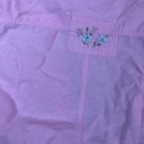 Kelly Scott Pink Button Up Lightweight Jacket Size Medium Flowers - Picture 13 of 14