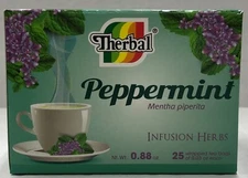 Therbal Peppermint Tea mentha piperita infusion herbs 25 Bags