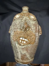 Kings Pottery, Ugly Face Jug, Stoneware, Signed by Terry King, 10" X 7"