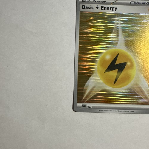 Energia Fulmine (Holo) SVE 020 Pokemon SV: Black Bolt White Flare quasi nuovo TCG - Foto 3 di 9