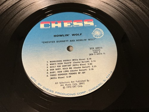 Howlin' Wolf Chester Burnett A.K.A. Howlin' Wolf 1972 Chess 2ch 60016/Ships Free - Picture 11 of 11