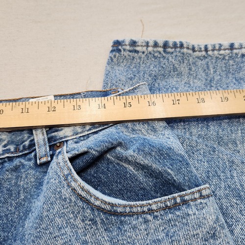 Mens Vintage 1990 Sasson Blue Acid Wash Denim Jeans 32x32 Actual Size - Picture 13 of 17