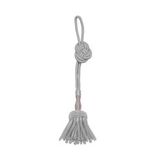 Silber/orange Portepee mit Raupen Fransen offen Netherlands