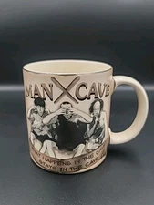 Open Road Brands Man Cave 3 Stooges Coffee Mug 2013 Art Deco Print Mug