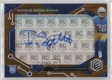 2022 Panini Elements Rookie Neon Signs Red 5/15 Isaiah Spiller #RNS-IS Auto 0cv
