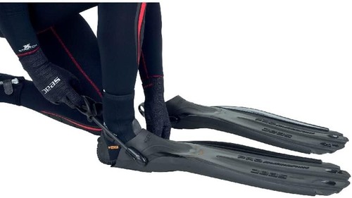 Seac Propulsion S/M Black Dive Fins - Open Heel (0710043520050A) - Foto 6 di 7