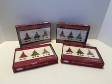 Vintage Trim A Home K-Mart Christmas Cards 4 Boxes Christmas Trees With Presents