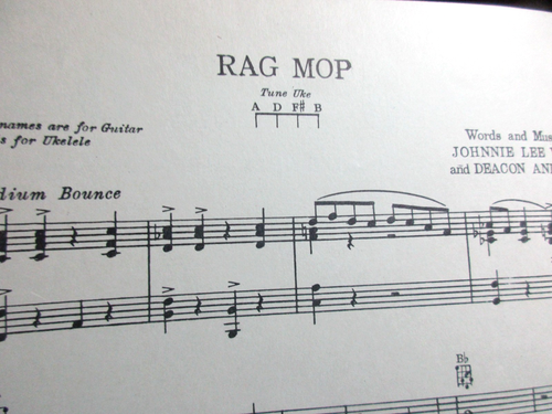 Sheet Music - Rag Mop - Bob Wills Music 1950 - Picture 2 of 3