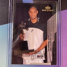 2003-04 Upper Deck MVP - Basketball Diary Tim Duncan #BD9