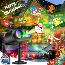 Christmas Projector Lights Outdoor Waterproof, 20 Slides and 8 Br