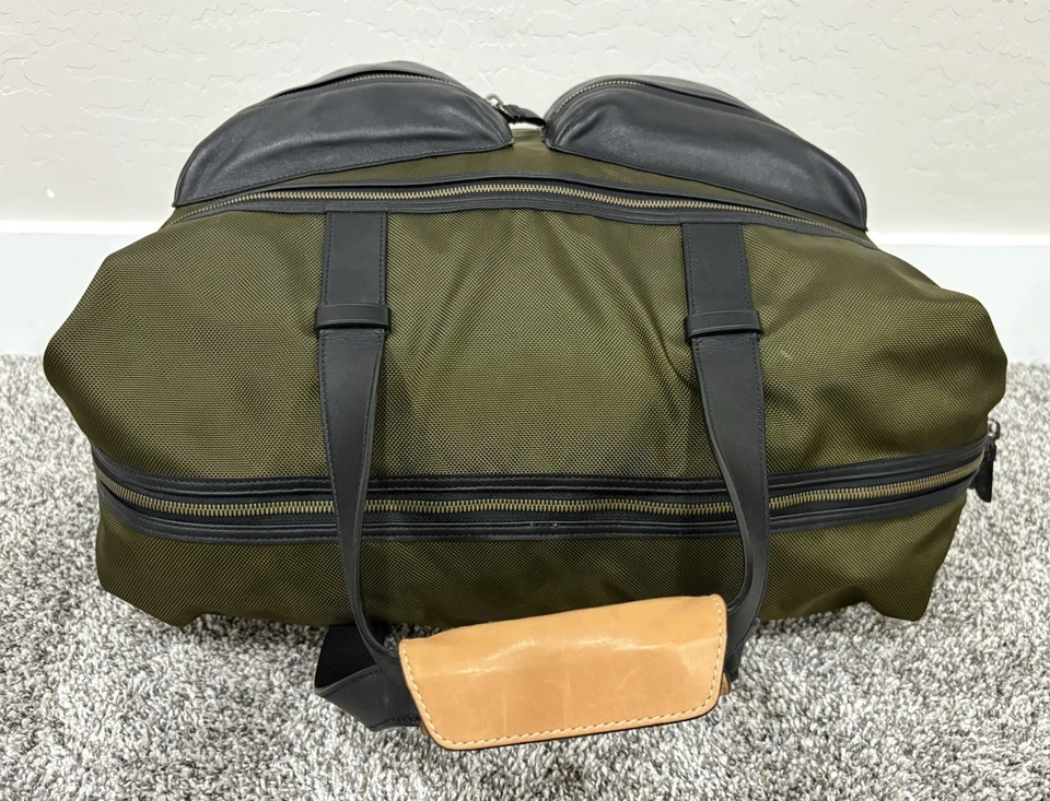 TUMI Alpha Bravo ‘Kessler’ Olive Green Nylon Large Duffle Bag - 223530LMH - Image 4 of 4