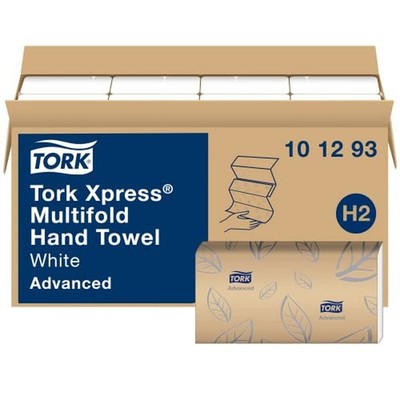 Tork Xpress Soft Multifold Hand Towel White, 16 Packs x 189 Towels, 101293