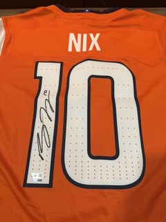 Bo Nix Signed Autographed Broncos Nike Jersey Fanatics Authentic