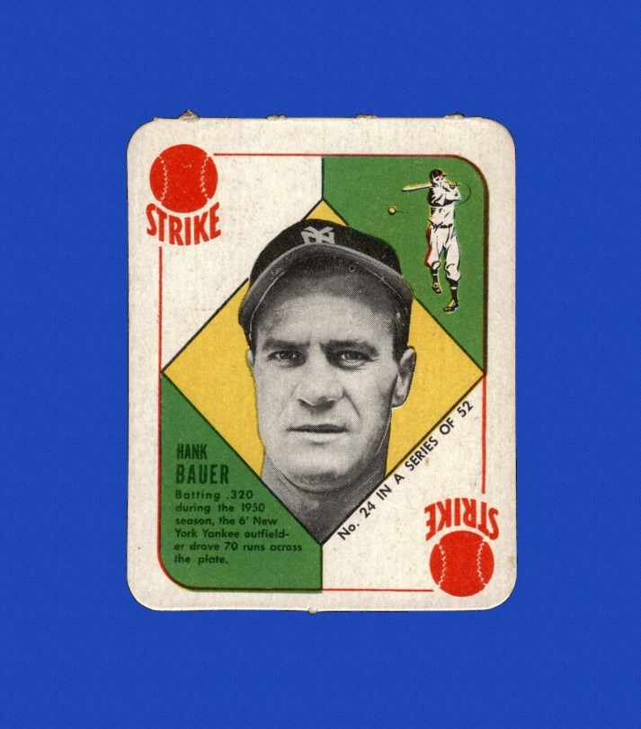 1951 Topps Red Backs Set-Break # 24 Hank Bauer NR-MINT *GMCARDS*