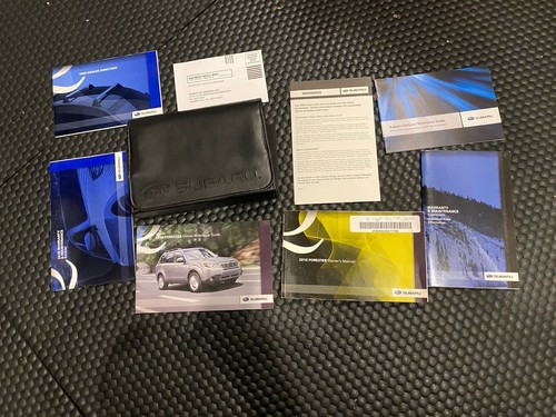 2010 SUBARU FORESTER owners manual GUIDE BOOK SET & CASE OEM