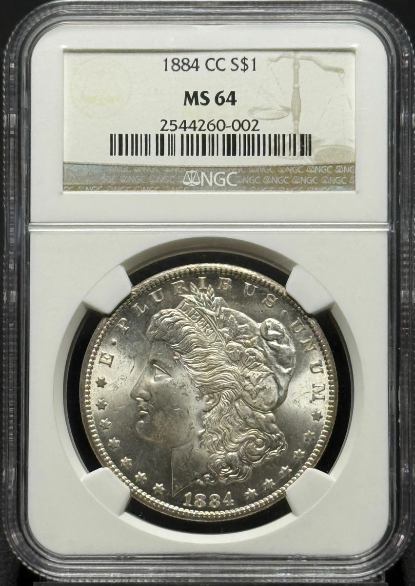 Carson City Grade MS 64 1884 Year Morgan US Dollars (1878-1921