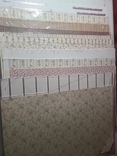 13 Mixed Wallpaper for Miniature Dollhouses. See Description Below for Details
