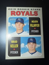 2019 Topps Heritage #371 Royals Rookies Heath Fillmyer / Brad Keller RC - MINT