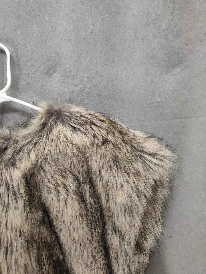 Worth New York Chaleco Mujer Talla Única Marrón Sin Mangas Imitación Piel Chaqueta de Invierno Foto 3 de 4