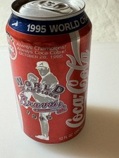 Atlanta Braves 1995 World Champions Coca-Cola Can &bull; Full & Unopened