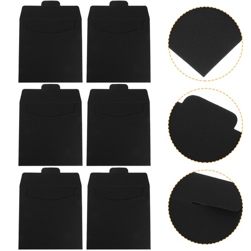 12 Pcs CD Storage Bag Cardboard Record Sleeves Cards Dvd Refill Rack - Afbeelding 2 van 12
