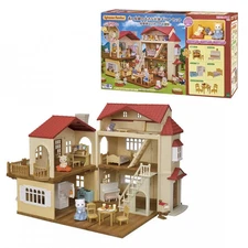Sylvanian Families Big House Red Roof Gift Set The Attic is Secret Room Limited