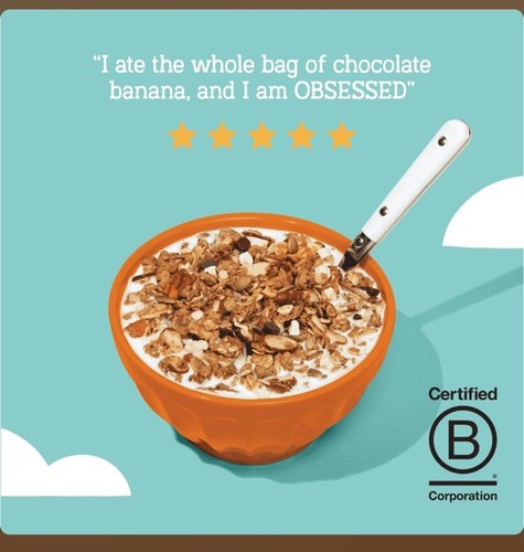 2pkSevenSundays GlutenFree Oat Granola GoodDay Peanut ButterChocolate Banana20oz - Picture 3 of 3